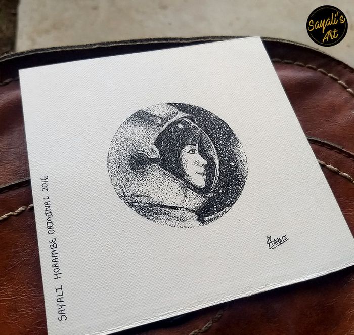 Transfiro minha imaginação para mini telas criando desenhos de pontos de tinta (29 fotos) 9