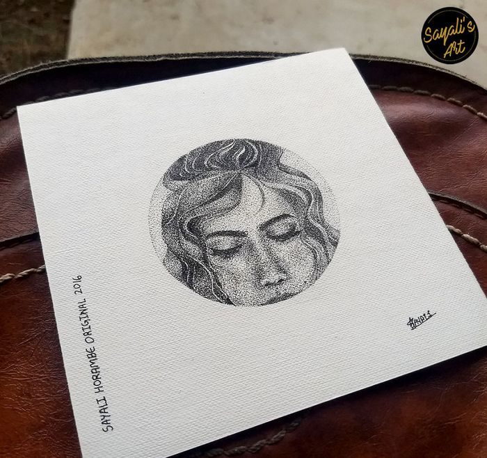 Transfiro minha imaginação para mini telas criando desenhos de pontos de tinta (29 fotos) 10