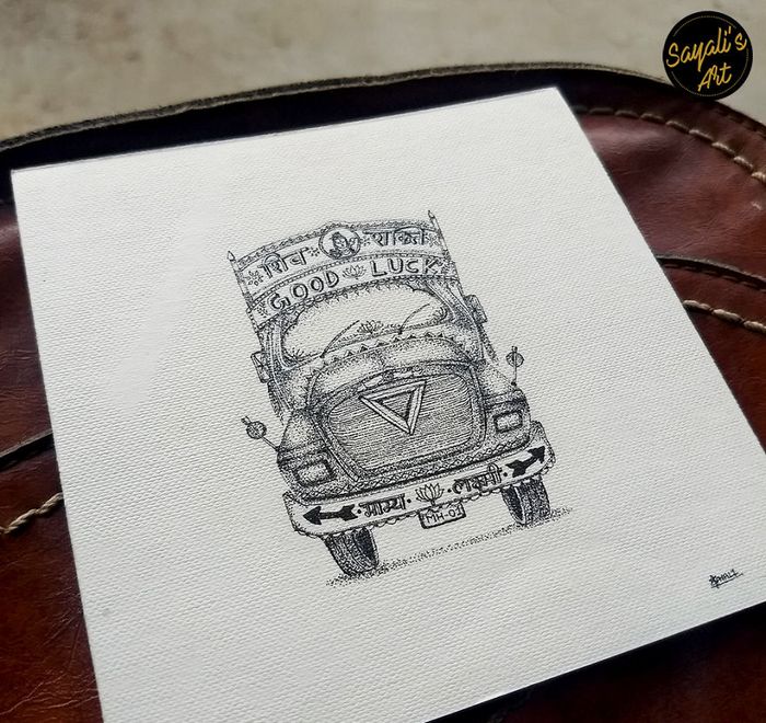 Transfiro minha imaginação para mini telas criando desenhos de pontos de tinta (29 fotos) 12