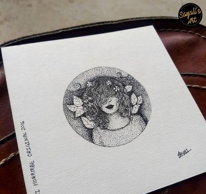 Transfiro minha imaginação para mini telas criando desenhos de pontos de tinta (29 fotos) 15