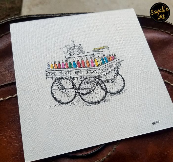 Transfiro minha imaginação para mini telas criando desenhos de pontos de tinta (29 fotos) 19