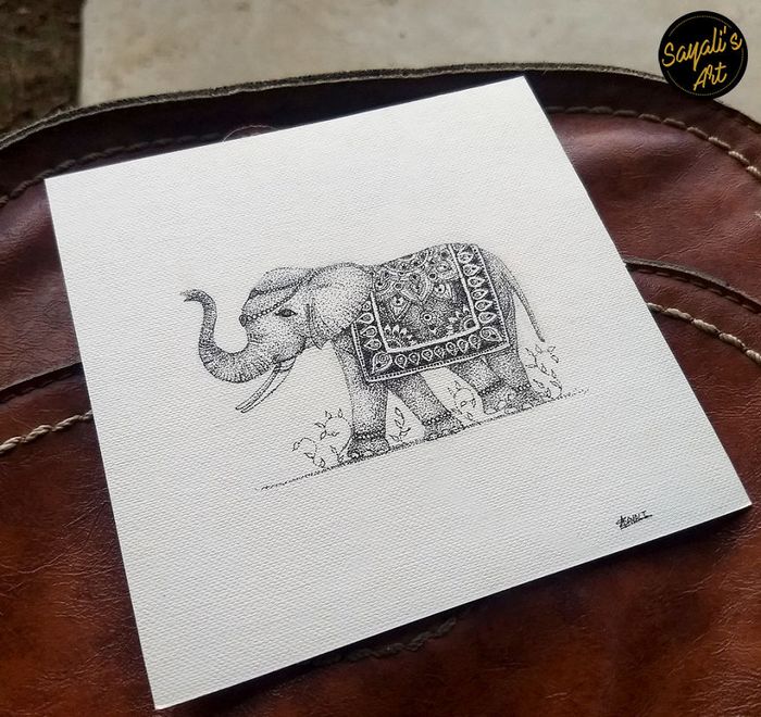 Transfiro minha imaginação para mini telas criando desenhos de pontos de tinta (29 fotos) 26