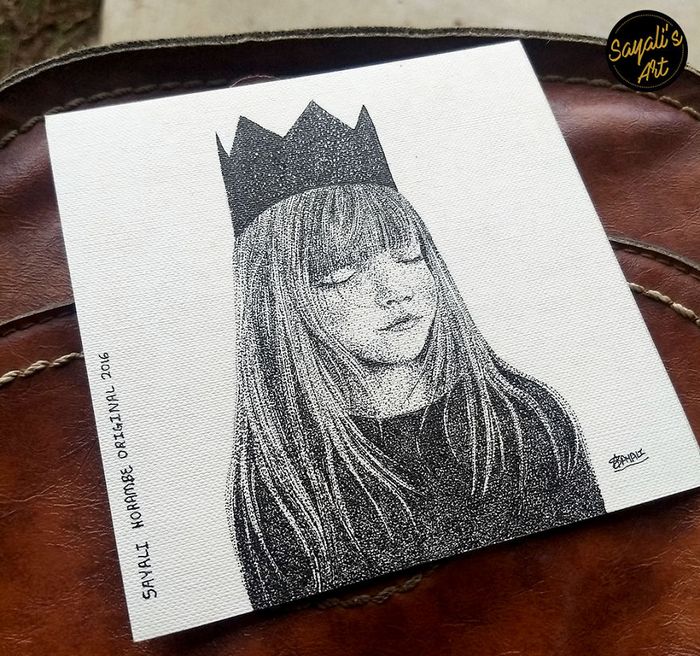 Transfiro minha imaginação para mini telas criando desenhos de pontos de tinta (29 fotos) 28