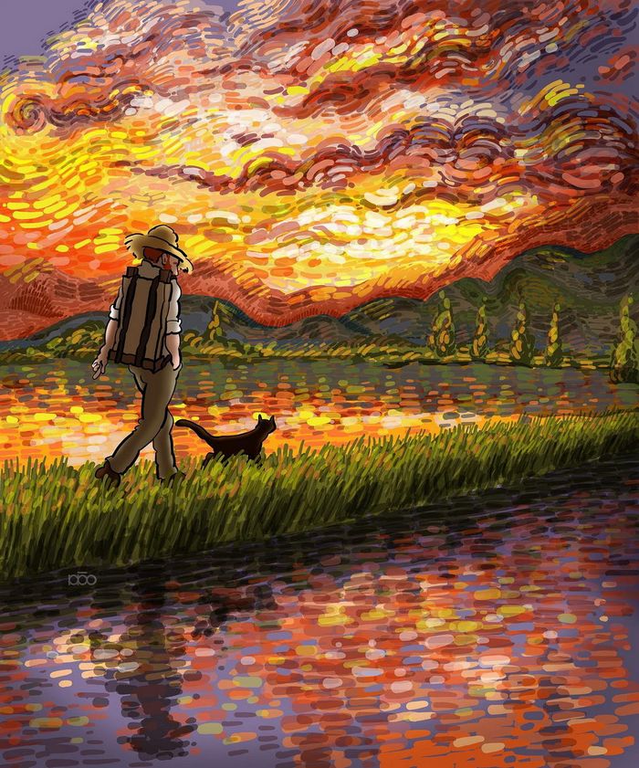 Vida do Vincent Van Gogh em seu próprio estilo de arte (10 fotos) 6