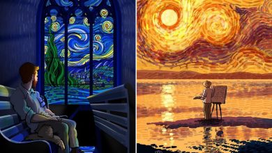 Vida do Vincent Van Gogh em seu próprio estilo de arte (10 fotos) 48