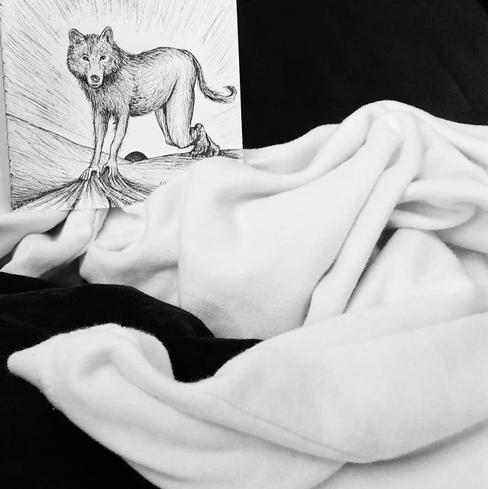 Artista completa coisas que encontra na rua com seus desenhos (31 fotos) 18