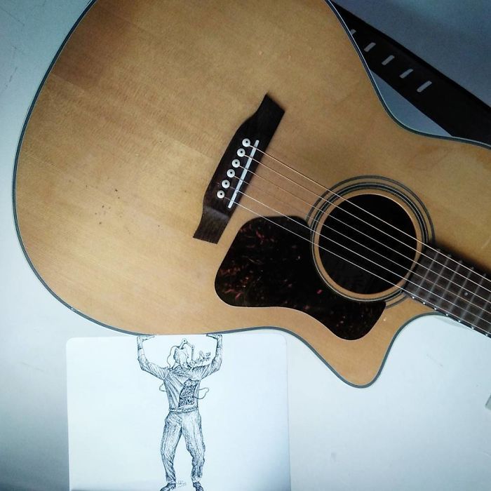 Artista completa coisas que encontra na rua com seus desenhos (31 fotos) 25