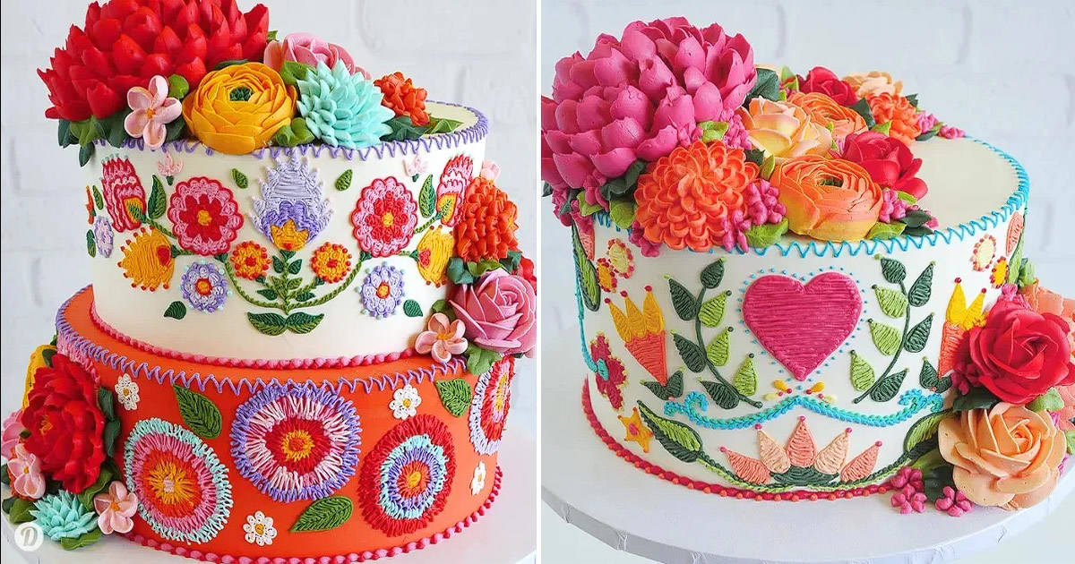 Artista cria bolos bordados comestíveis e eles são bonitos demais para comer (15 fotos) 16