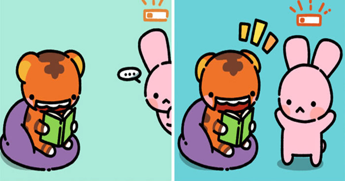 Artista cria quadrinhos sobre um tigre e um coelho inspirado na sua vida (30 fotos)