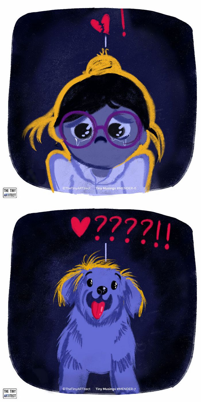 Artista ilustra pequenas coisas que acontecem na vida dela (6 quadrinhos) 3