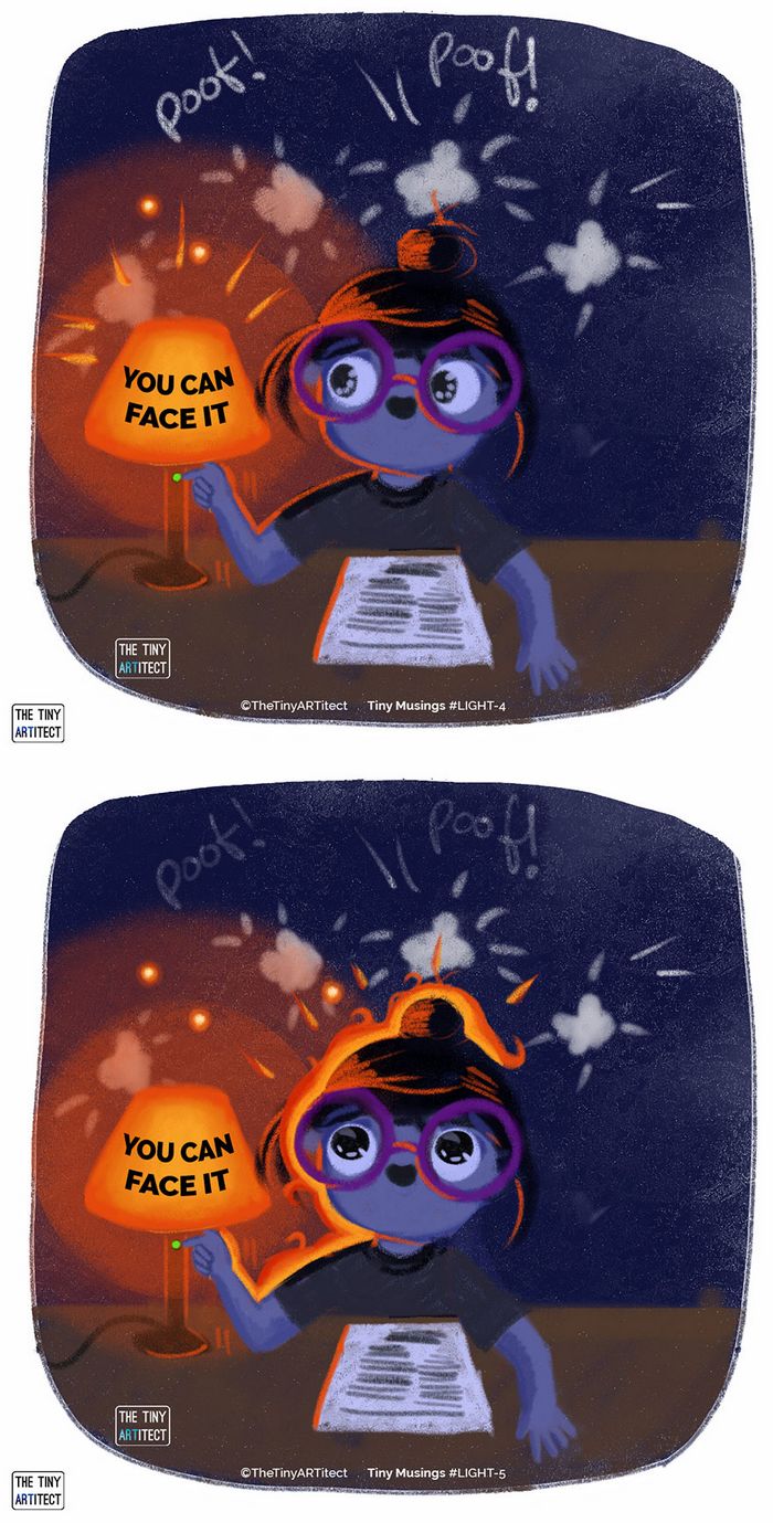 Artista ilustra pequenas coisas que acontecem na vida dela (6 quadrinhos) 10