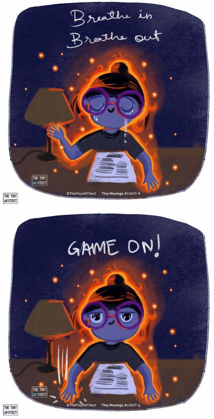 Artista ilustra pequenas coisas que acontecem na vida dela (6 quadrinhos) 12