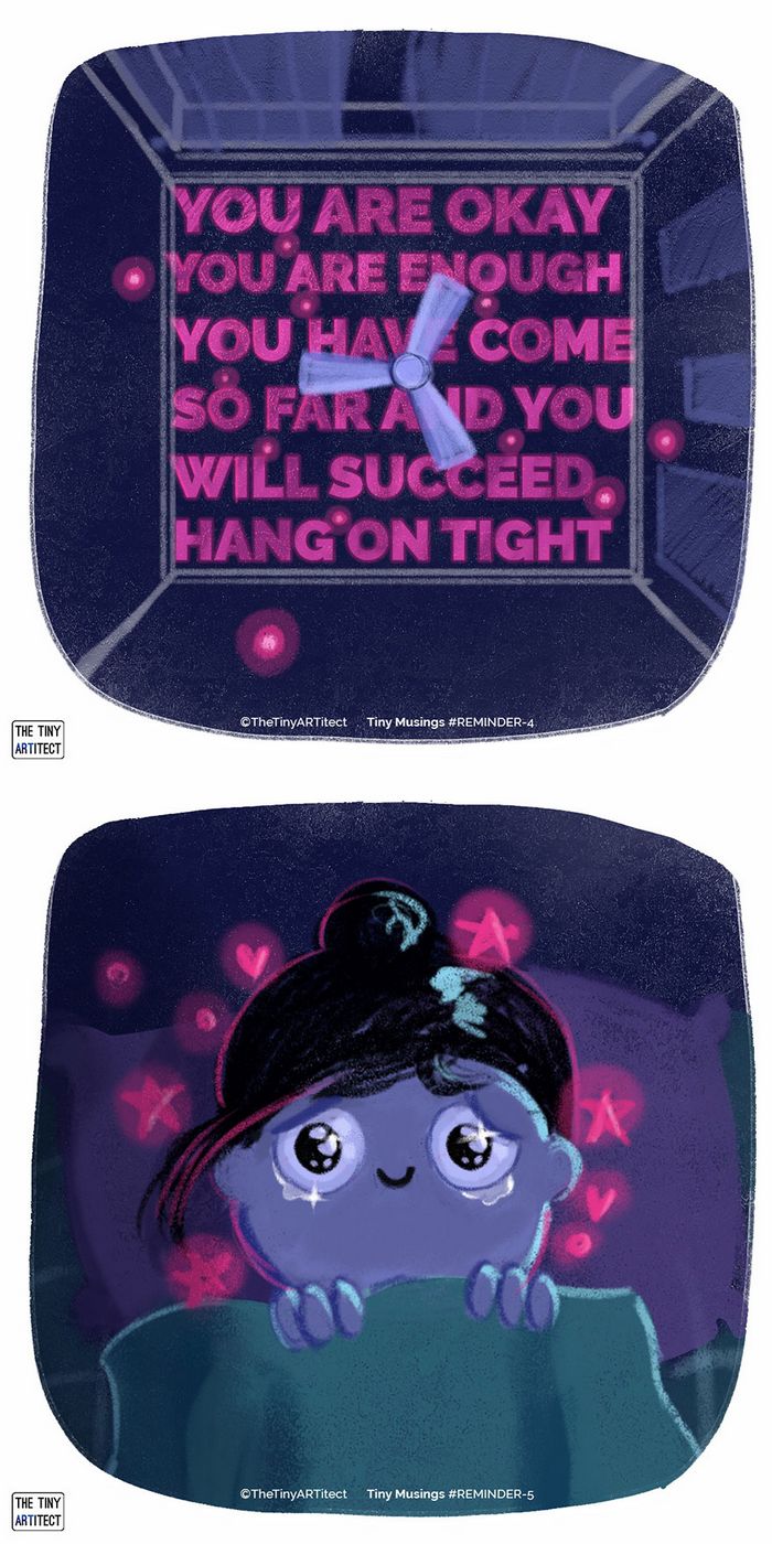 Artista ilustra pequenas coisas que acontecem na vida dela (6 quadrinhos) 14