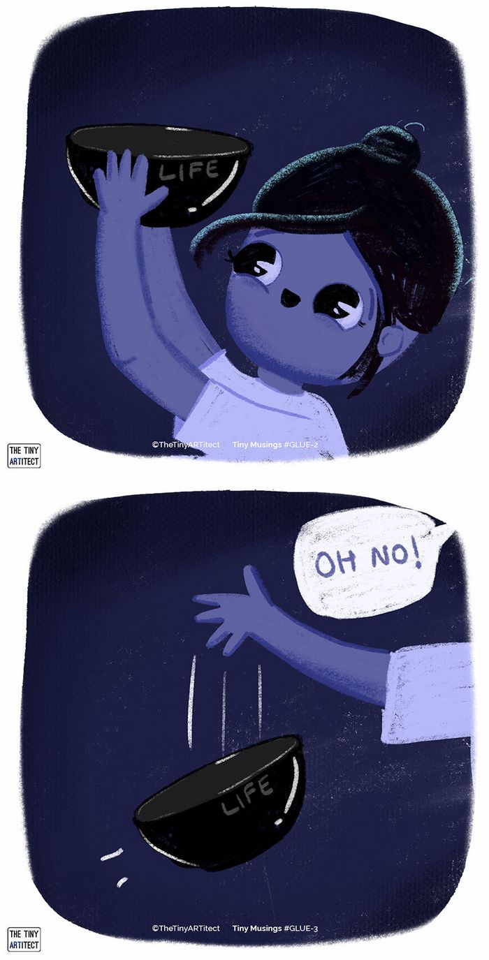 Artista ilustra pequenas coisas que acontecem na vida dela (6 quadrinhos) 16