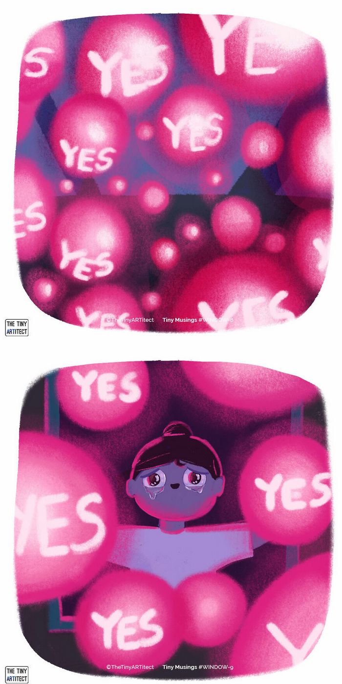 Artista ilustra pequenas coisas que acontecem na vida dela (6 quadrinhos) 25