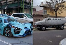 42 carros mais estranhos e engraçados que as pessoas encontraram nas ruas 49