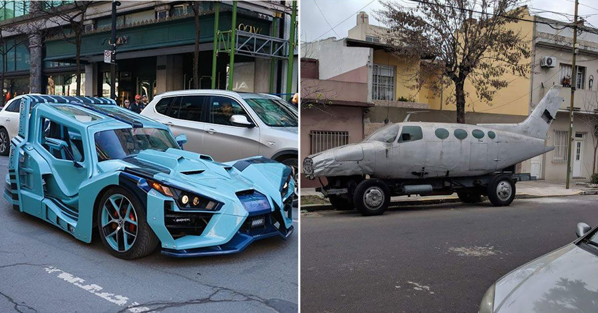 42 carros mais estranhos e engraçados que as pessoas encontraram nas ruas