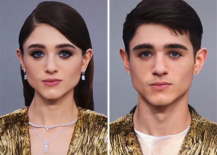 35 celebridades trocado de gênero por este TikToker 25