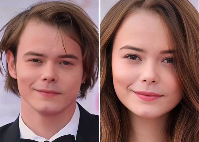 35 celebridades trocado de gênero por este TikToker 31