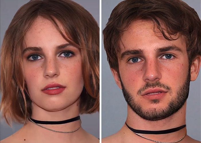 35 celebridades trocado de gênero por este TikToker 34