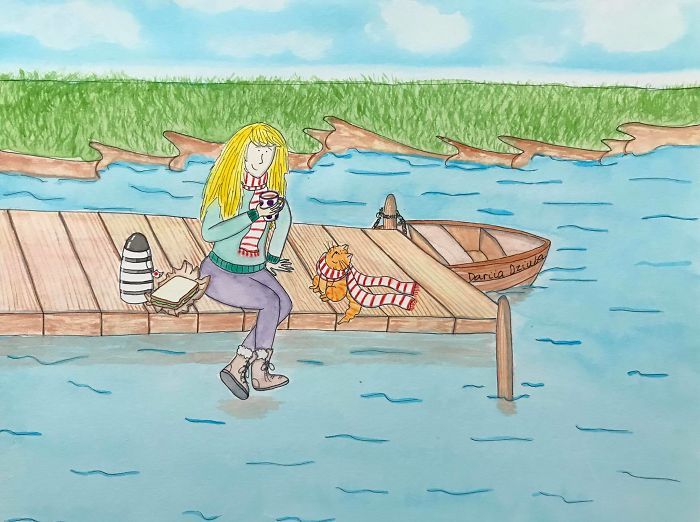 40 ilustrações divertidas que mostram as vantagens de viver com um gato 34