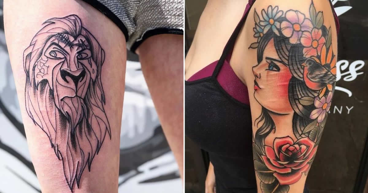 48 tatuagens incríveis que transformam marcas de nascença e cicatrizes em arte impressionante