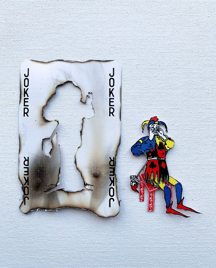 Artista faz colagens de cartas de baralho para mostrar cenas de amor, perda e outras emoções (15 fotos) 8