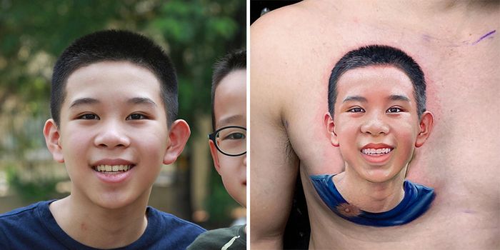 Artista faz tatuagens que parecem ter sido impressas na pele (42 fotos) 34
