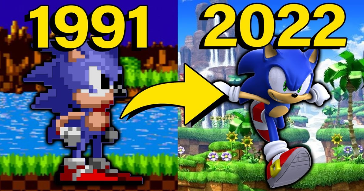 Evolução do Sonic nos Games 1