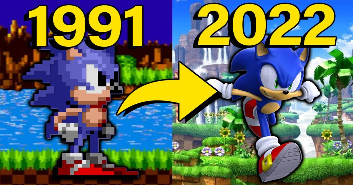 Evolução do Sonic nos Games