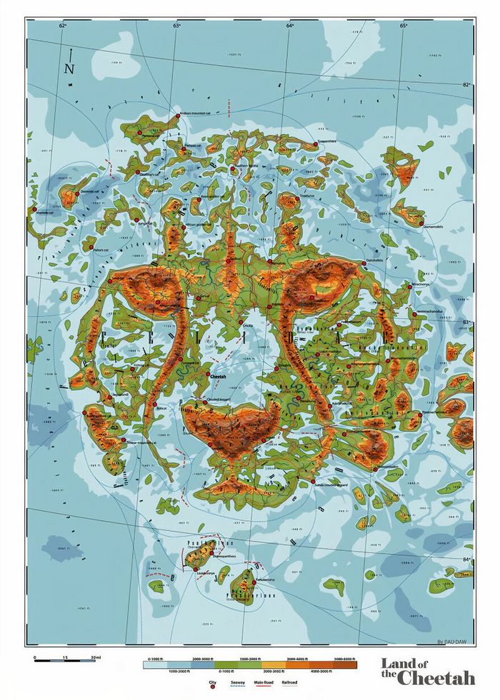 29 mapas em homenagem à natureza e aos animais 15 29 mapas em homenagem à natureza e aos animais 15