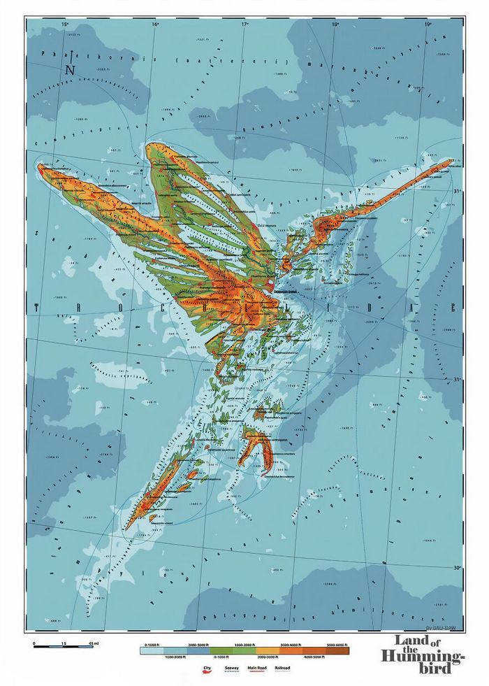 29 mapas em homenagem à natureza e aos animais 20