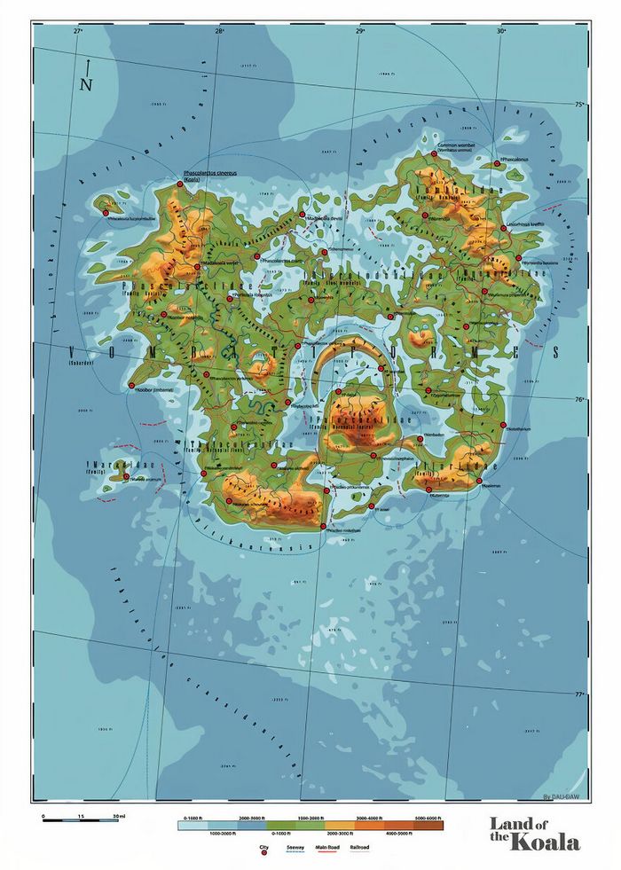 29 mapas em homenagem à natureza e aos animais 23