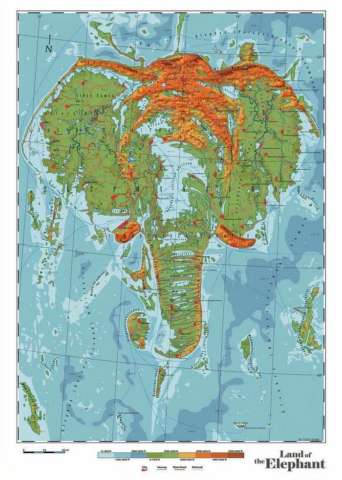 29 mapas em homenagem à natureza e aos animais 27