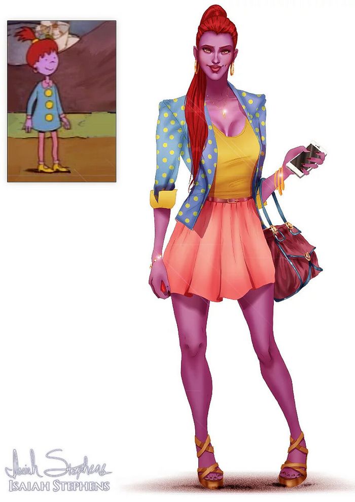 Artista reimagina personagens de desenhos animados populares como adultos modernos (38 fotos) 33