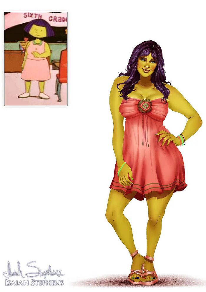 Artista reimagina personagens de desenhos animados populares como adultos modernos (38 fotos) 35