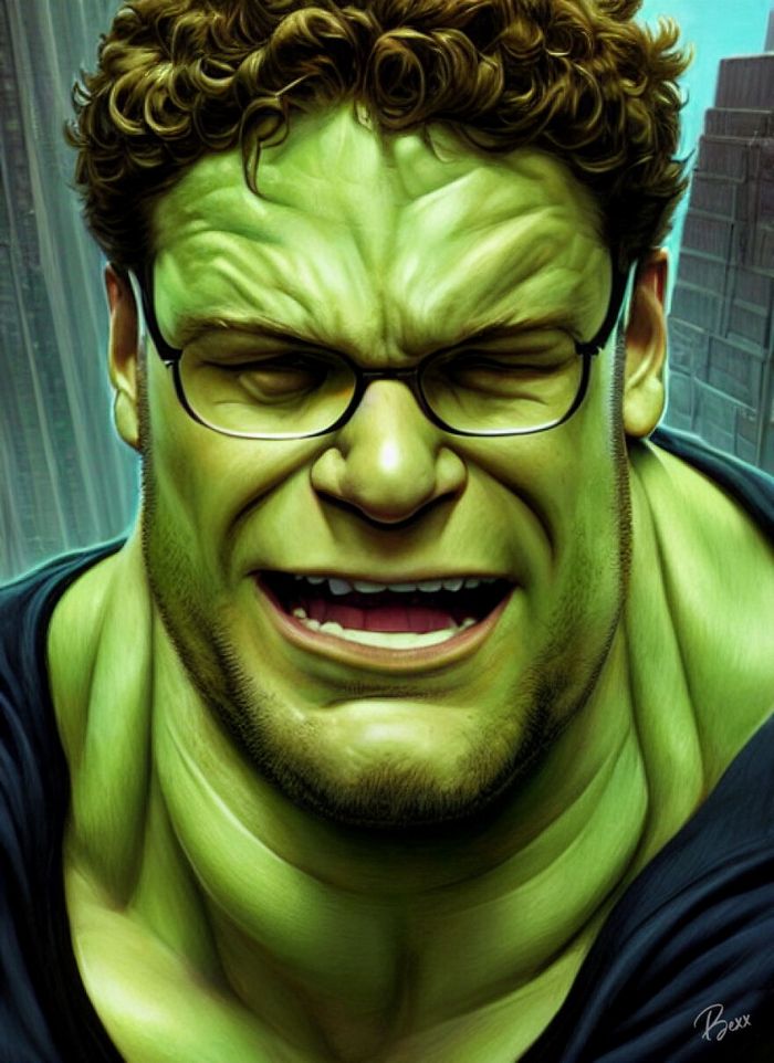 38 celebridades transformada em suas versão Hulk 3