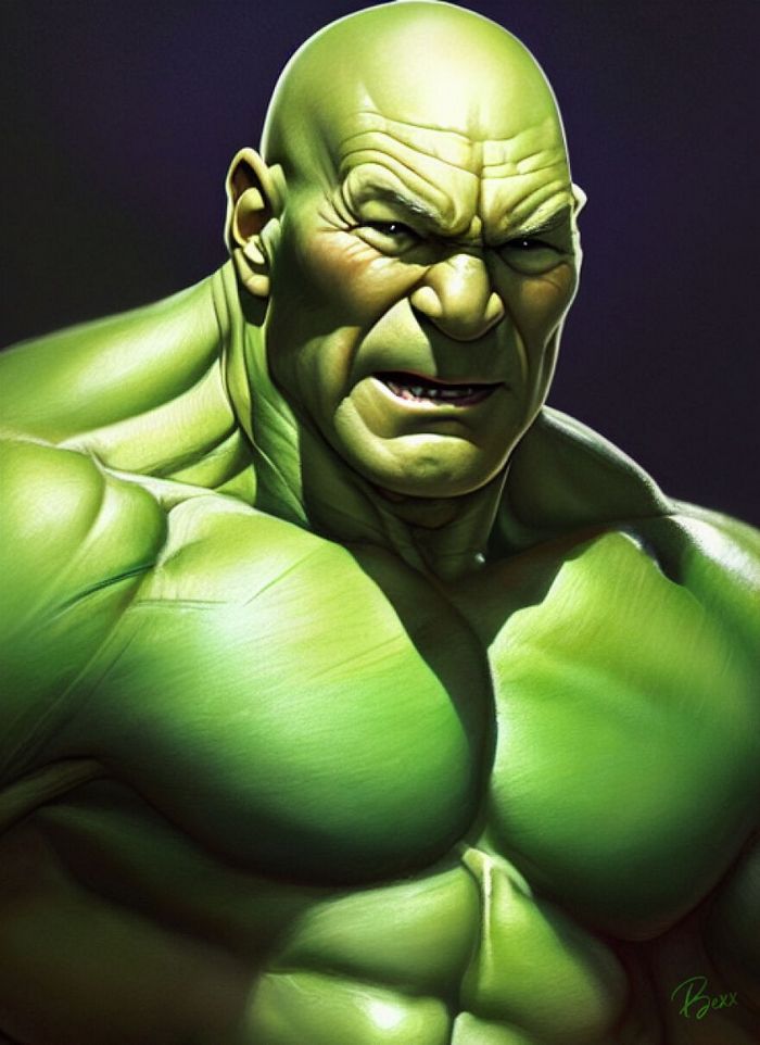 38 celebridades transformada em suas versão Hulk 35