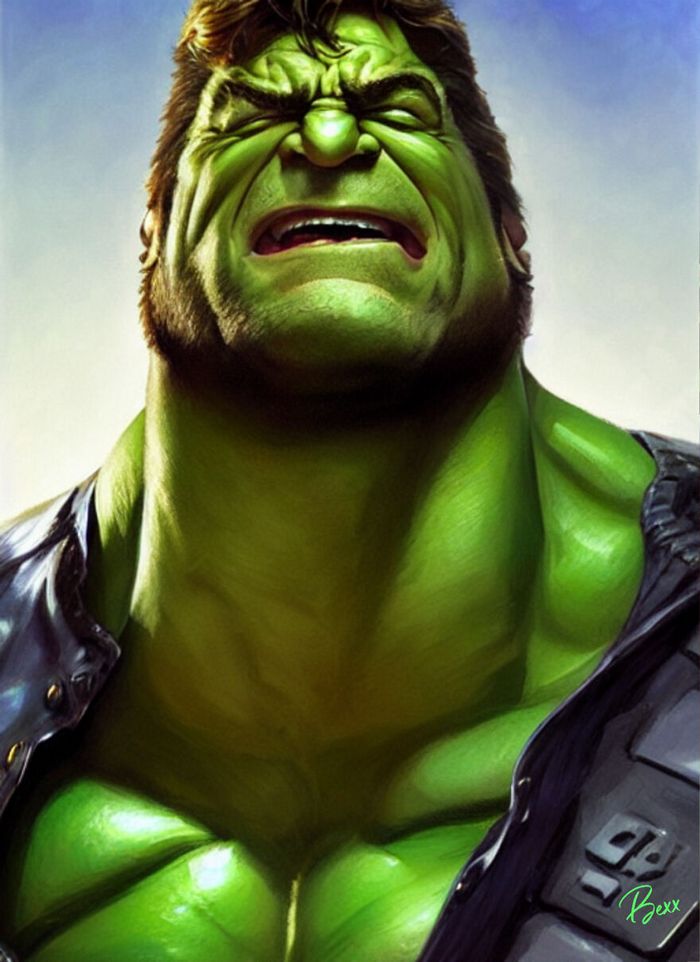 38 celebridades transformada em suas versão Hulk 36