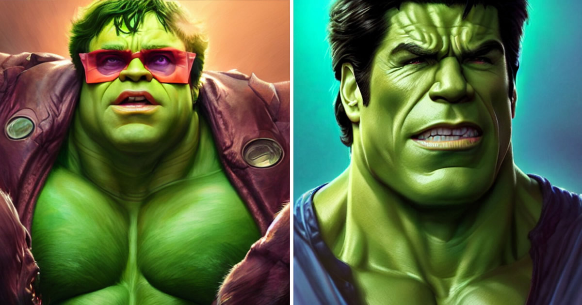 38 celebridades transformada em suas versão Hulk 278