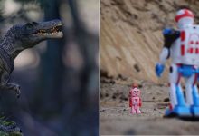 Fotógrafo recriar como crianças veem seus brinquedos (25 fotos) 15