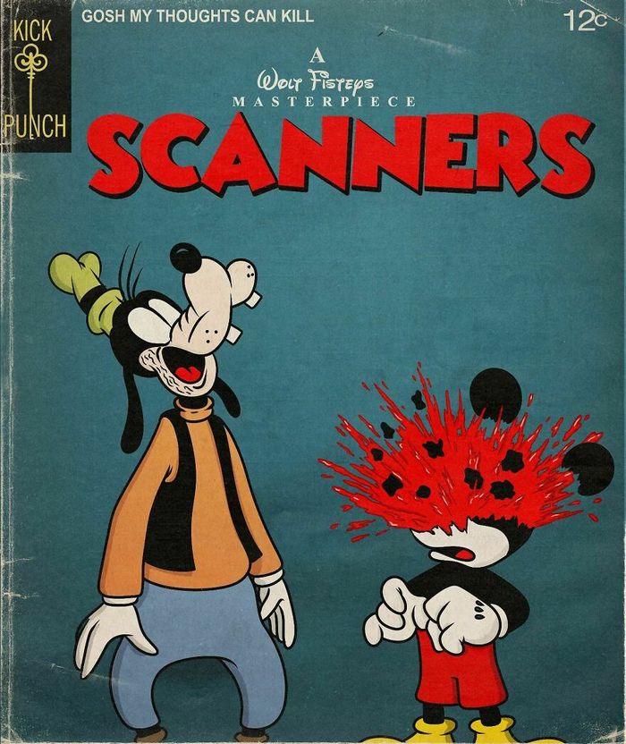 42 ilustrações mais assustadoras de desenhos animados que viraram slasher 21