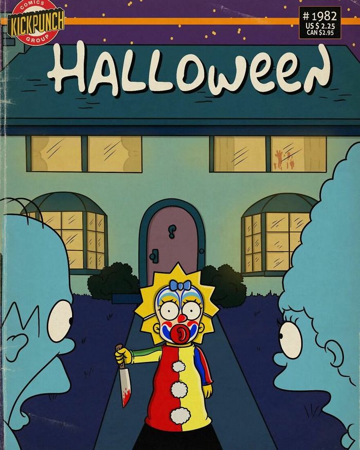 42 ilustrações mais assustadoras de desenhos animados que viraram slasher 35