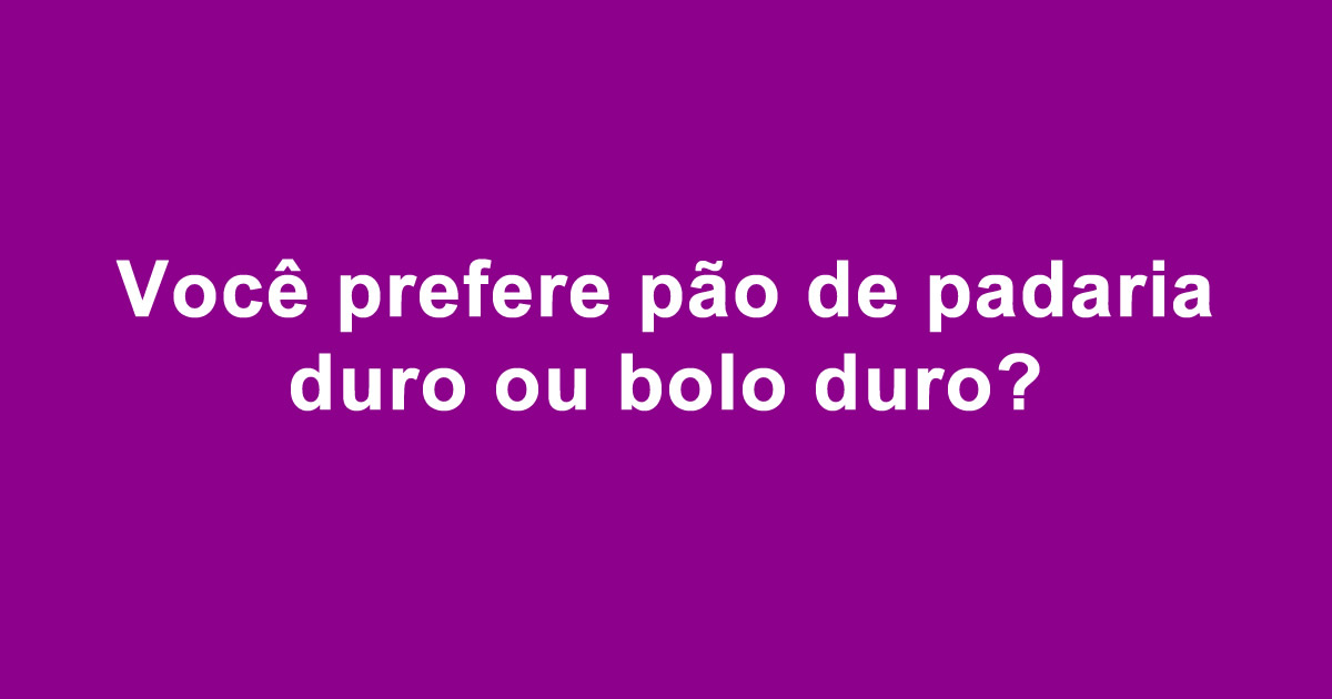 O que você prefere: Sufoco que todos brasileiro passa 6