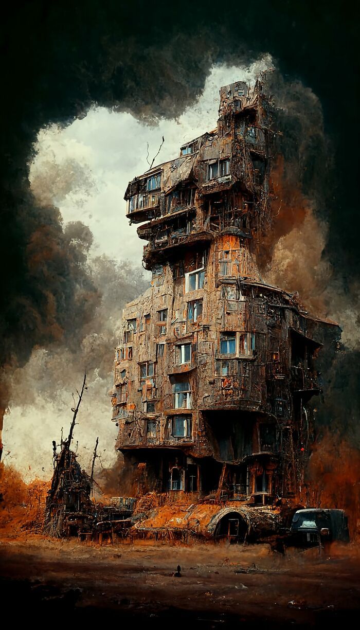 27 pinturas de edifícios geradas por rede neural por este artista 11 27 pinturas de edifícios geradas por rede neural por este artista 11