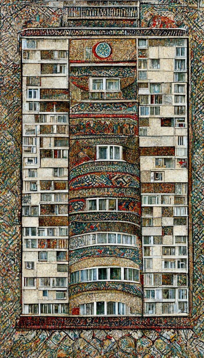 27 pinturas de edifícios geradas por rede neural por este artista 14