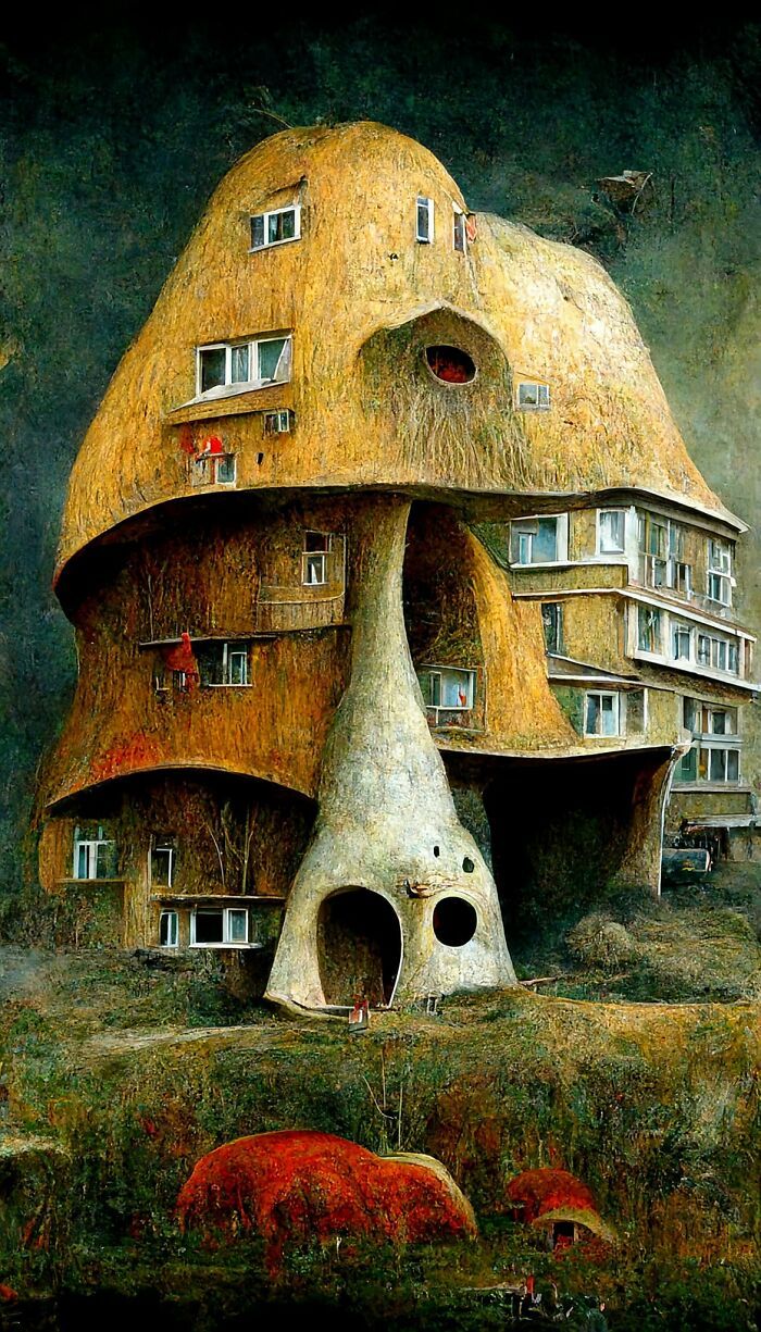 27 pinturas de edifícios geradas por rede neural por este artista 17 27 pinturas de edifícios geradas por rede neural por este artista 17
