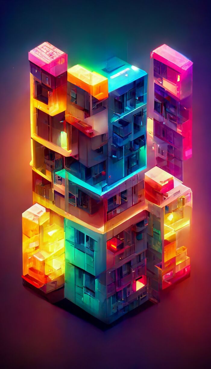 27 pinturas de edifícios geradas por rede neural por este artista 23 27 pinturas de edifícios geradas por rede neural por este artista 23
