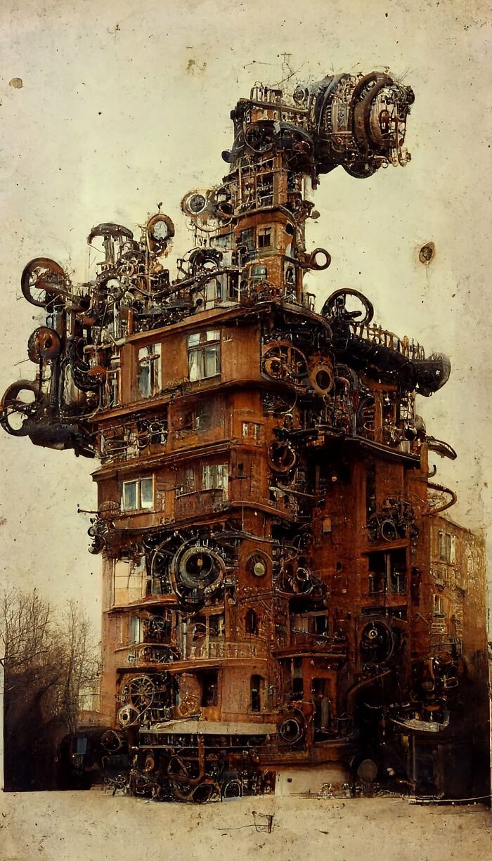 27 pinturas de edifícios geradas por rede neural por este artista 27 27 pinturas de edifícios geradas por rede neural por este artista 27