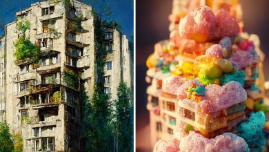 27 pinturas de edifícios geradas por rede neural por este artista 23